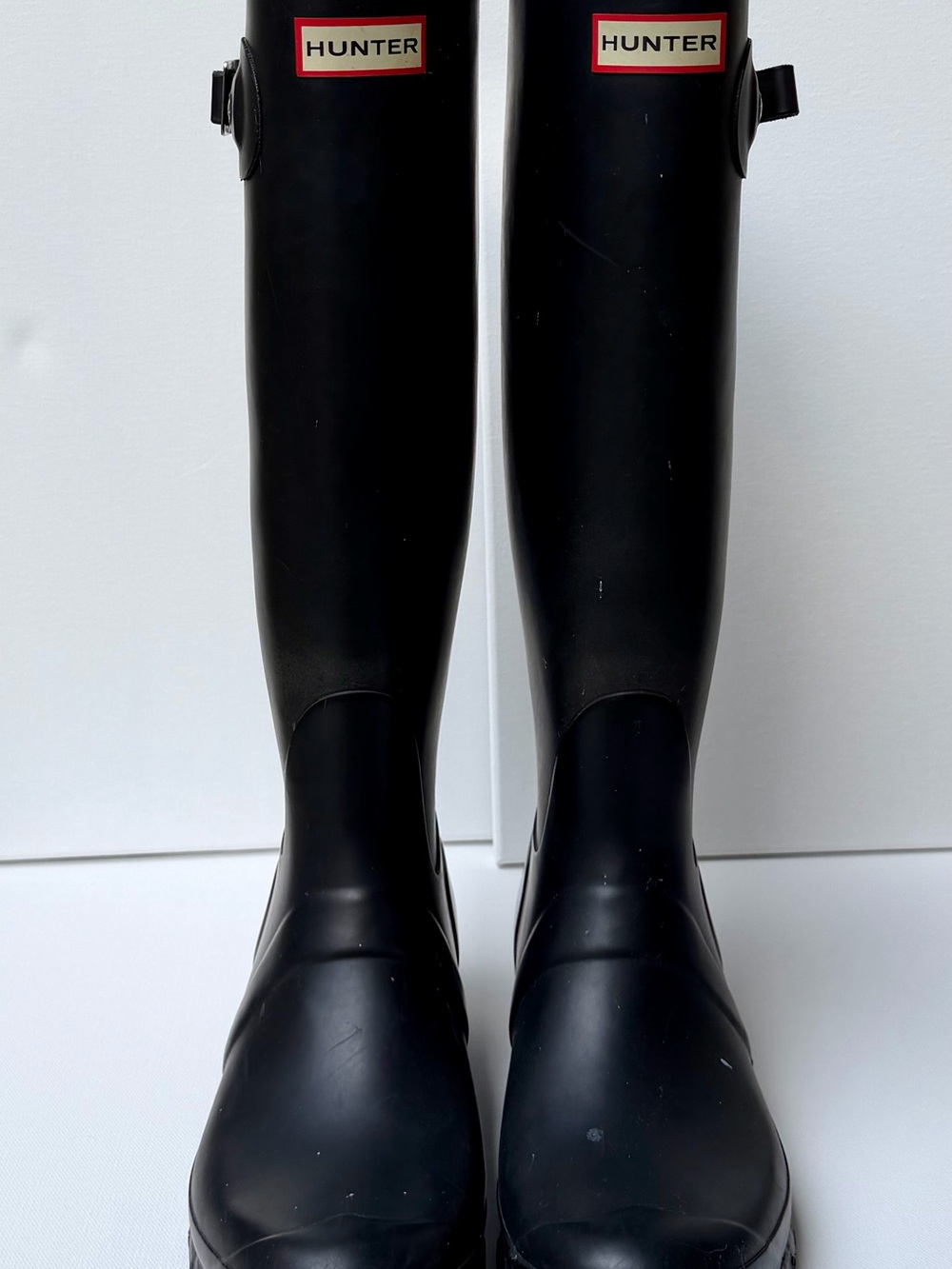 Hunter Black Gloss Tall Women's Rain Boots